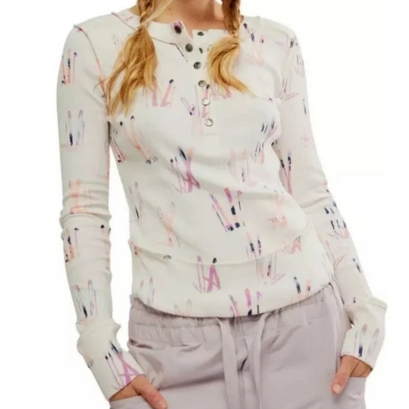 FP Movement by Free People Tops - NWT FP Movement Rally Printed Layer
